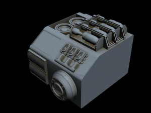 starship detail 8 3D Model