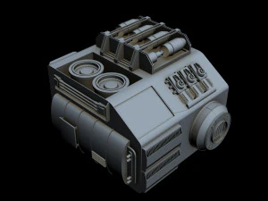 starship detail 8 3D Model