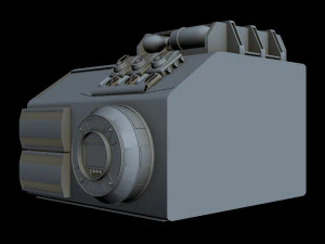 starship detail 8 3D Model