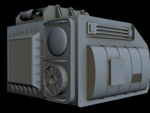 starship detail 8 3D Model