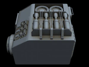 starship detail 8 3D Model