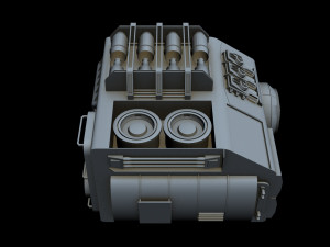 starship detail 8 Modèle 3D