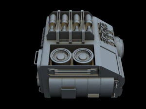 starship detail 8 3D Model