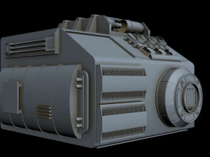 starship detail 8 3D Model