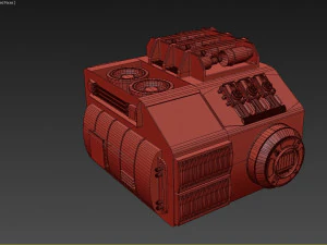 starship detail 8 3D Model