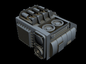 starship detail 8 Modèle 3D