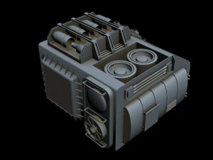 starship detail 8 3D Model