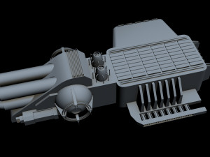 starship detail 9 3D Model