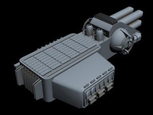 starship detail 9 3D Model