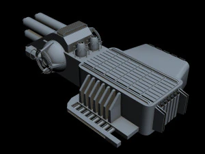 starship detail 9 3D Model