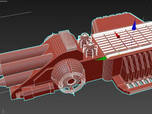 starship detail 9 3D Model