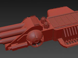 starship detail 9 3D Model