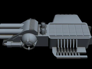 starship detail 9 3D Model
