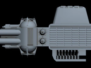 starship detail 9 3D Model