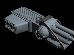 starship detail 9 3D Model