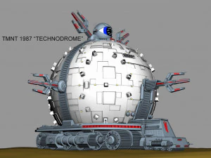tmnt teknodromu 1987 3D Model
