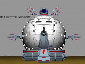 tmnt technodrome 1987 3D मॉडल