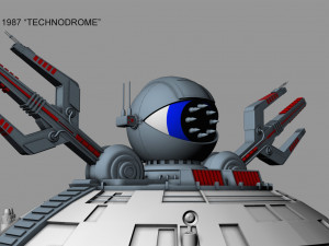 tmnt technodrome 1987 3D मॉडल