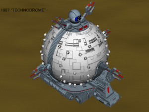 tmnt technodrome 1987 3D मॉडल