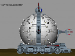 tmnt technodrome 1987 3D मॉडल