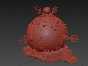 tmnt technodrome 1987 3D मॉडल