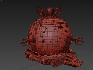tmnt technodrome 1987 3D मॉडल