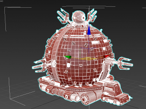 tmnt technodrome 1987 3D मॉडल