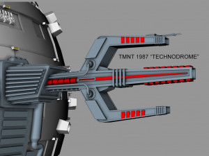 tmnt technodrome 1987 3D मॉडल