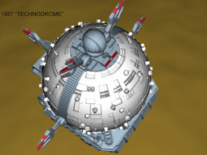 tmnt technodrome 1987 3D मॉडल