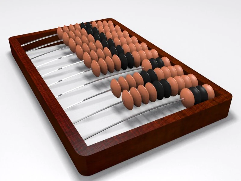 abacus 3D Model .c4d .max .obj .3ds .fbx .stl .blend 