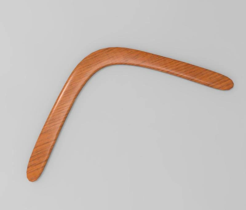 boumerang 3D Model .c4d .max .obj .3ds .fbx .stl .blend 