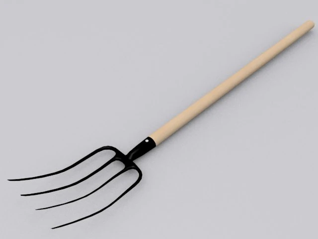 pitchfork 3D Model .c4d .max .obj .3ds .fbx .stl .blend 