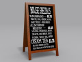 Street Menu Board 3D Model