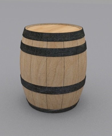 wooden barrel Modelo 3D .c4d .max .obj .3ds .fbx .stl .blend 