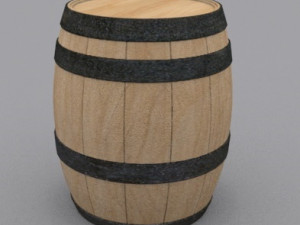 wooden barrel 3Dモデル