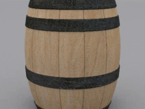 wooden barrel 3D Model