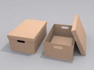 cardboard boxes 3Dモデル