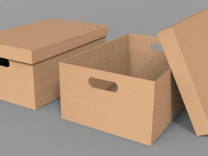 cardboard boxes 3Dモデル