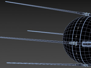 satellite sputnik Modelo 3D