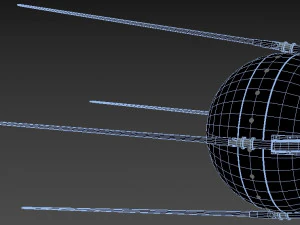 위성 스푸트니크 3D 모델