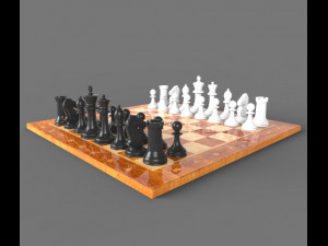 the chess 3Dモデル