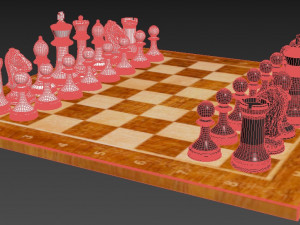 the chess 3Dモデル