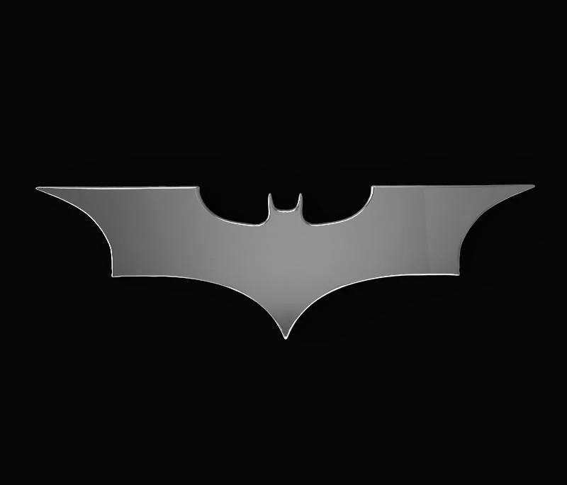 bat sticker for 3d printing 3D Model .c4d .max .obj .3ds .fbx .stl .blend