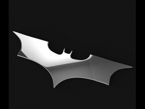 bat sticker for 3d printing Modello 3D