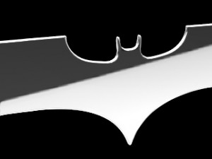 bat sticker for 3d printing Modello 3D