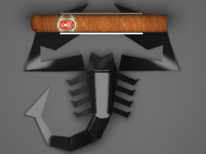 scorpion cigar holder for 3d printing 3D Model
