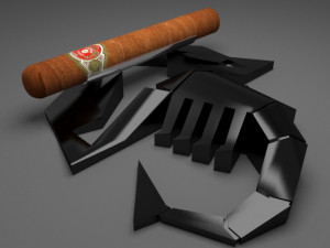 scorpion cigar holder for 3d printing 3D Model