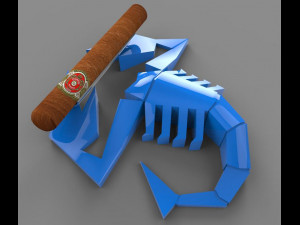 scorpion cigar holder for 3d printing Modelo 3D