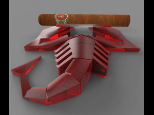 scorpion cigar holder for 3d printing 3D Model