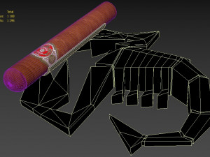 scorpion cigar holder for 3d printing 3D Model